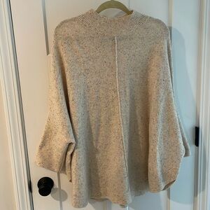 Mock neck colorful sweater